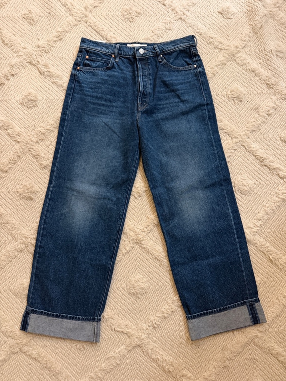 Mother The Lil Spitfire Nerdy Cuff Jeans - Picture 3 of 8